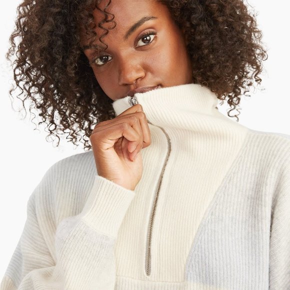 ⭐️Naadam NWT⭐️ Quarter Zip Merino Wool Sweater - Picture 3 of 3